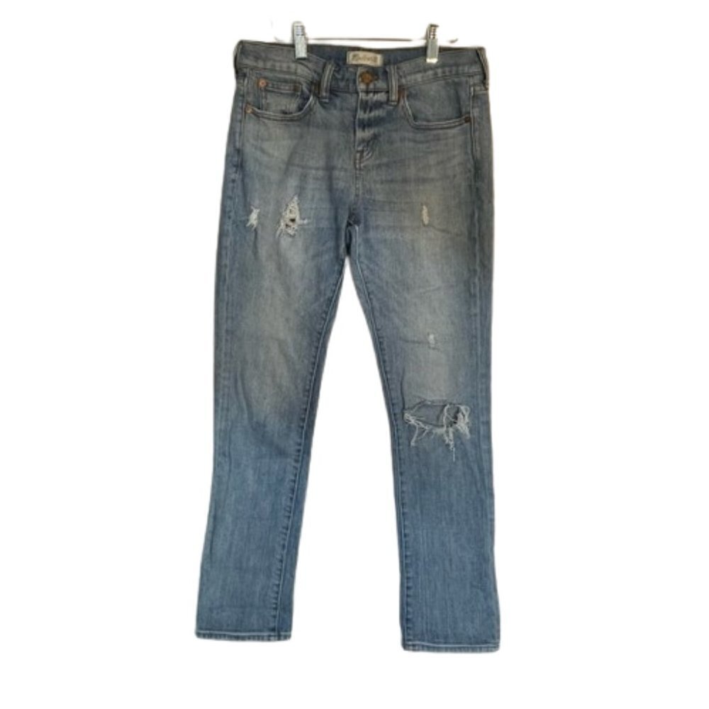 Madewell Slim Boyjean Distressed 26